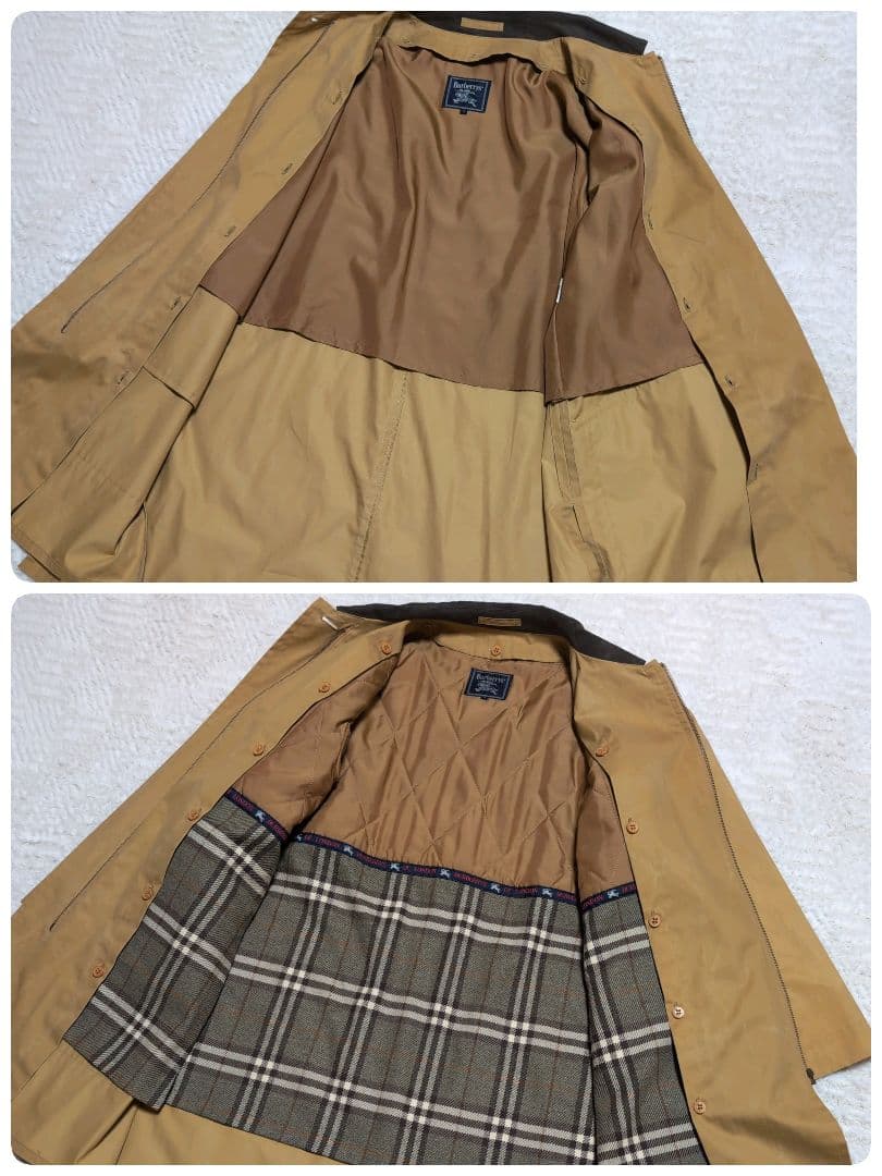 Burberrys' バーバリー マスタードイエロー キルティングライナー付