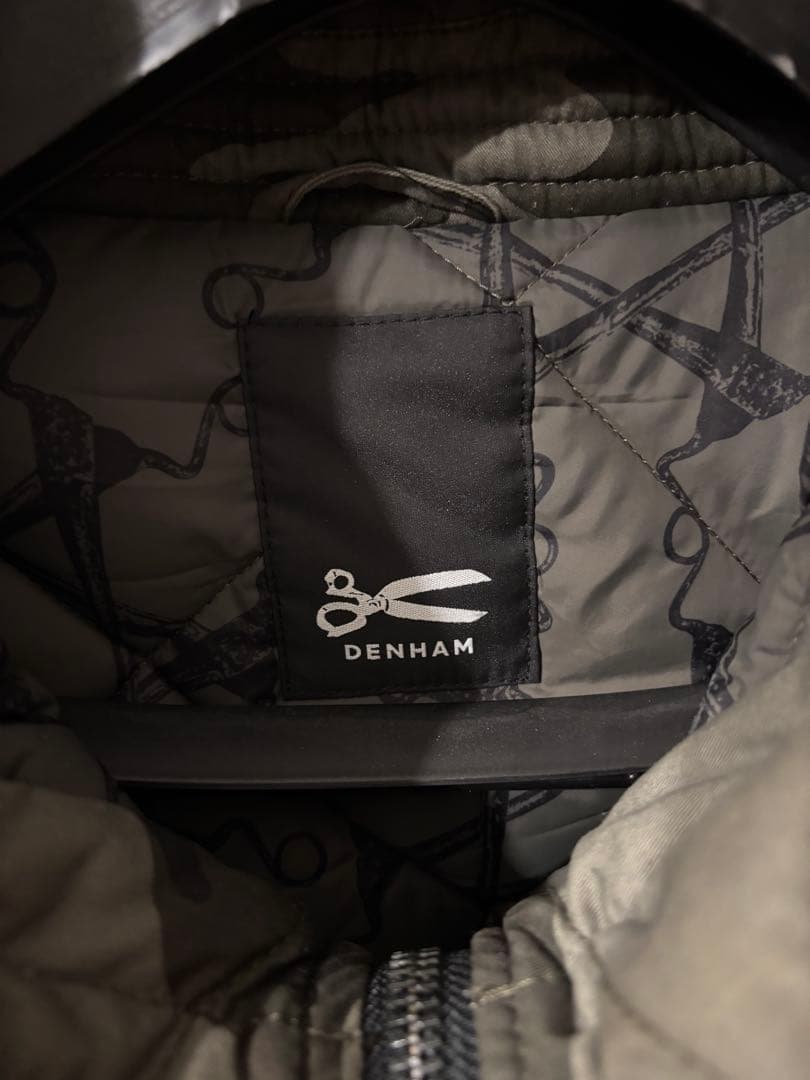 DENHAM 迷彩 中綿 フード ジャケット