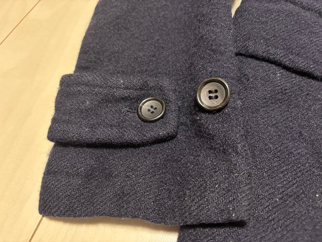 コムデギャルソンオム　縮絨　ダッフルコート　ネイビー　XS