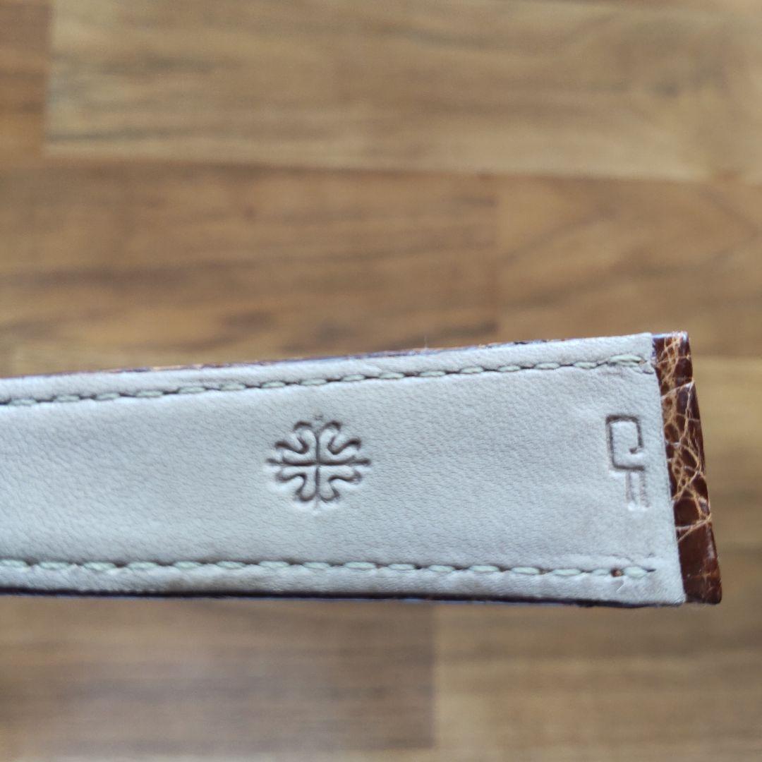 パテックフィリップ カラトラバ 純正革ベルト ラグ幅20mm