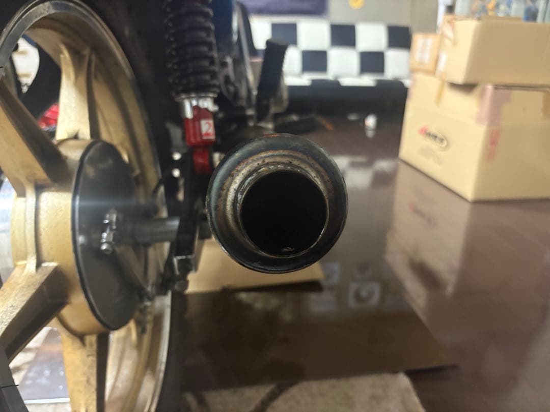 GT550 マフラー　ヒヅキ菅