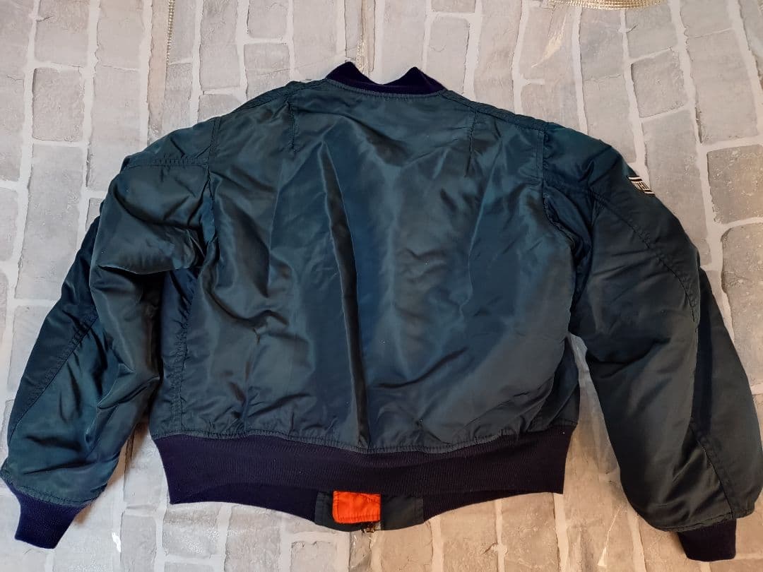 【超希少旧タグ】【USA製】【Lサイズ】【アルファ】【MA-1】【ネイビー】