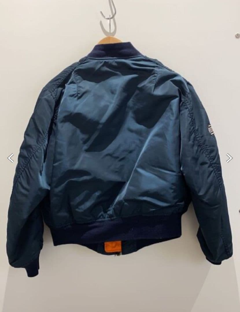 【超希少旧タグ】【USA製】【Lサイズ】【アルファ】【MA-1】【ネイビー】