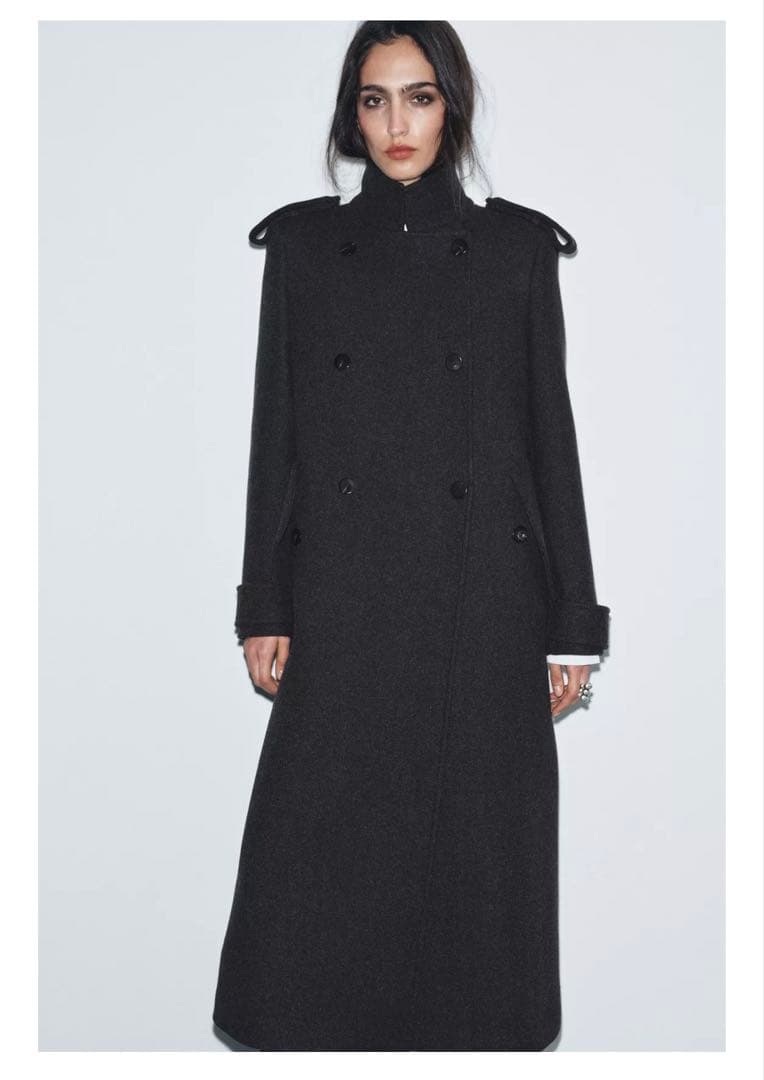 ZARA ZW COLLECTION ウールロングコート S