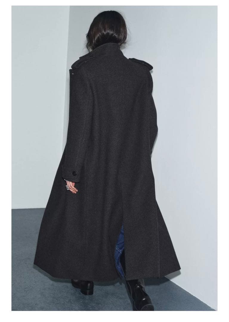 ZARA ZW COLLECTION ウールロングコート S