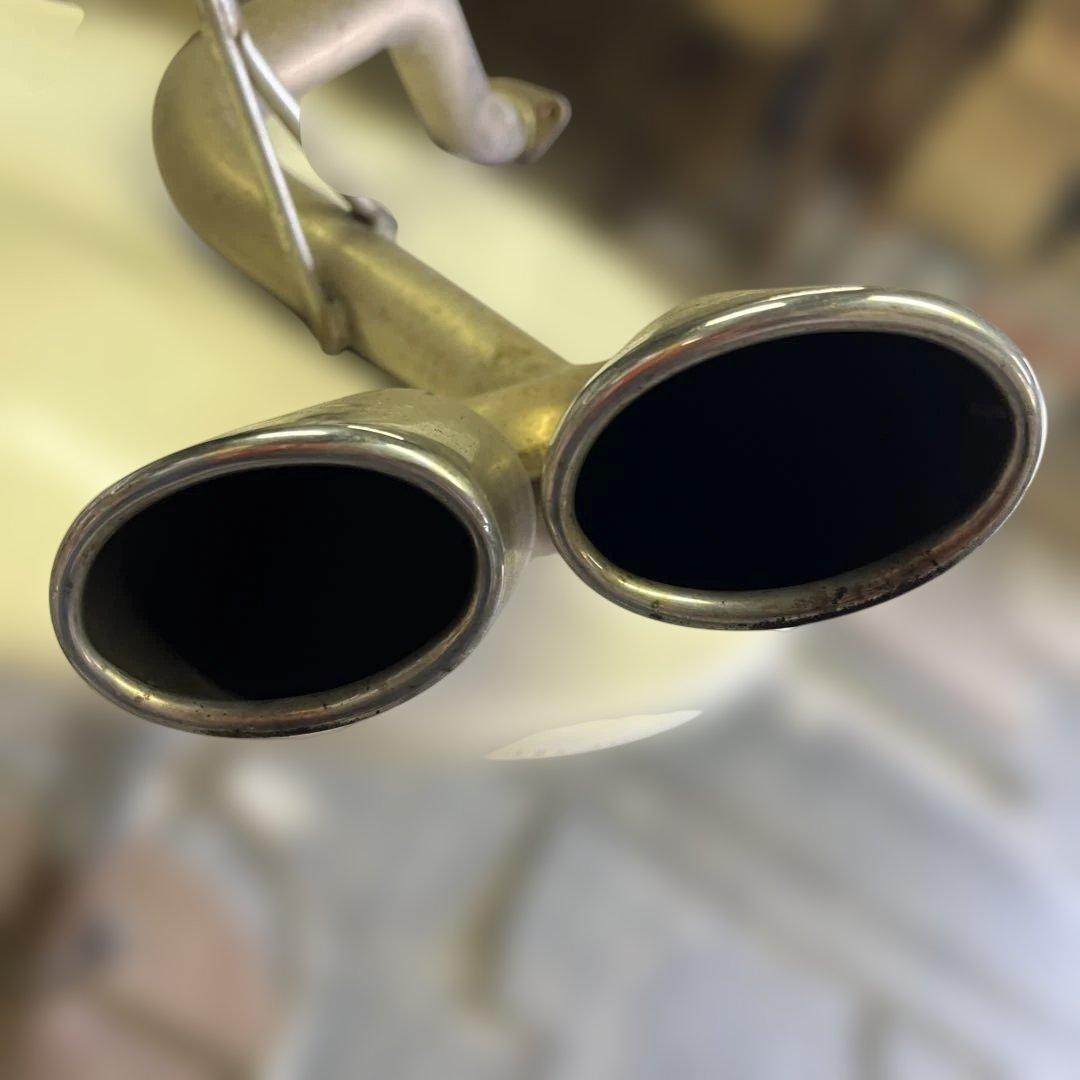 ダイハツ　タントカスタム　ターボ　L350S ステンレス デュアル出力マフラー