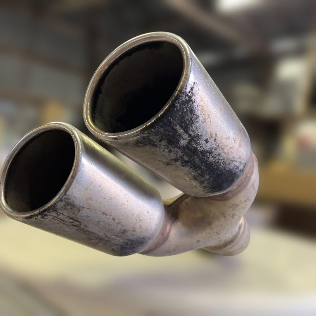 ダイハツ　タントカスタム　ターボ　L350S ステンレス デュアル出力マフラー