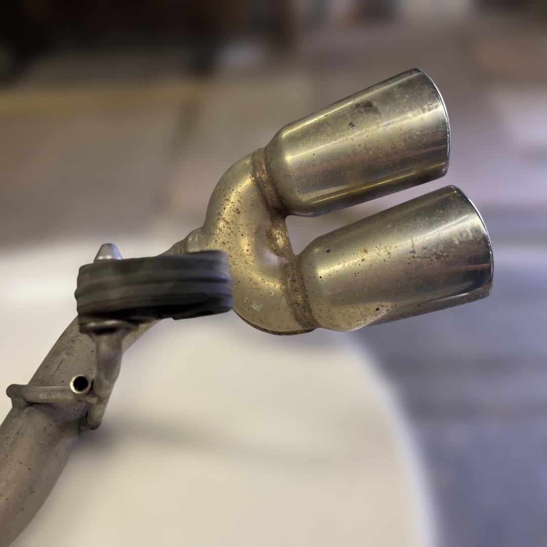 ダイハツ　タントカスタム　ターボ　L350S ステンレス デュアル出力マフラー