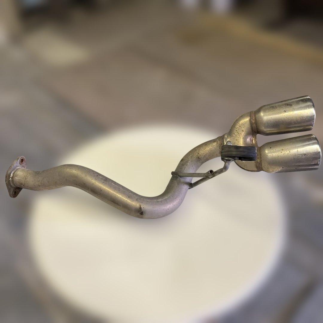 ダイハツ　タントカスタム　ターボ　L350S ステンレス デュアル出力マフラー