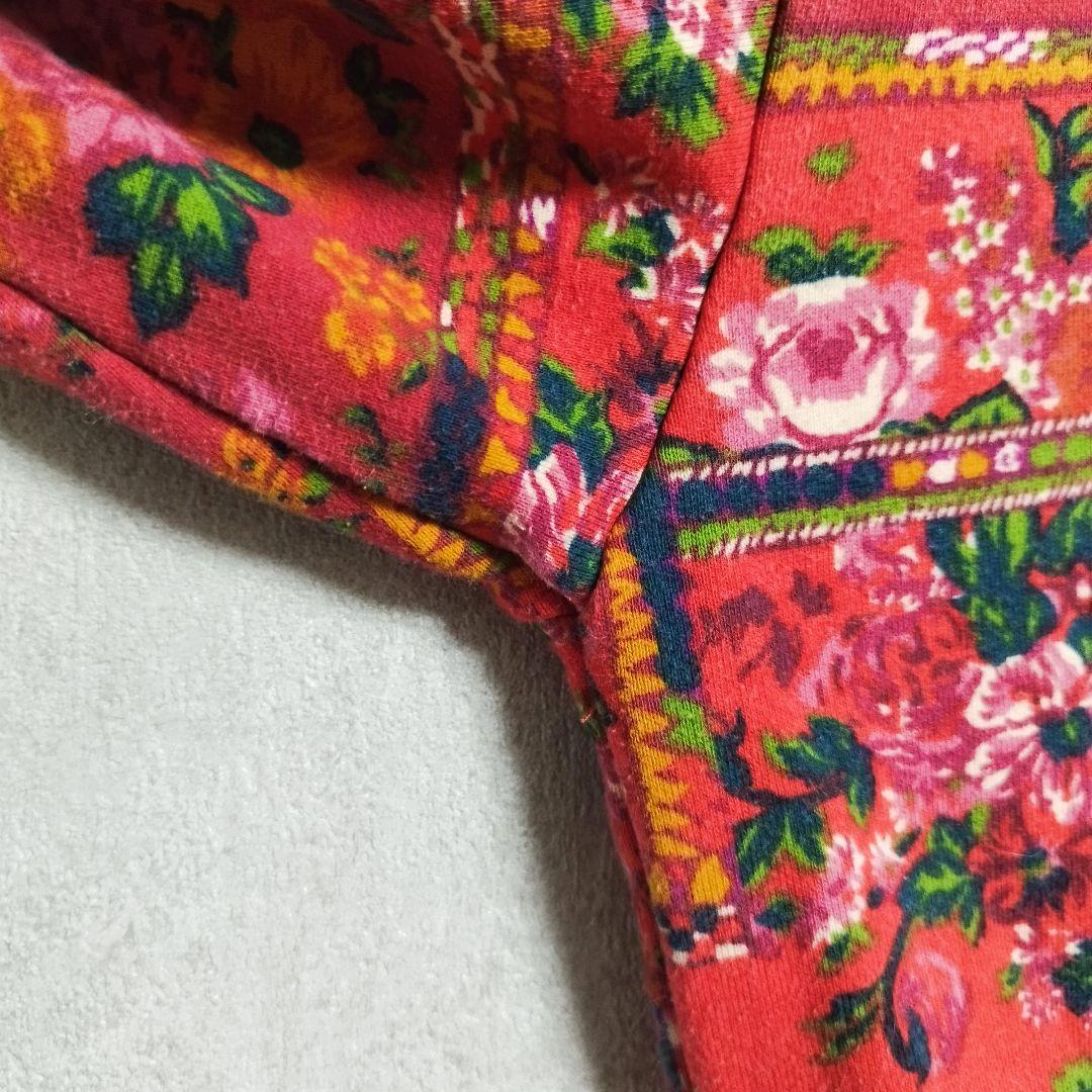 ​希少)KENZO JEANS ケンゾー 花柄 スウェットカーディガン 北斎タグ