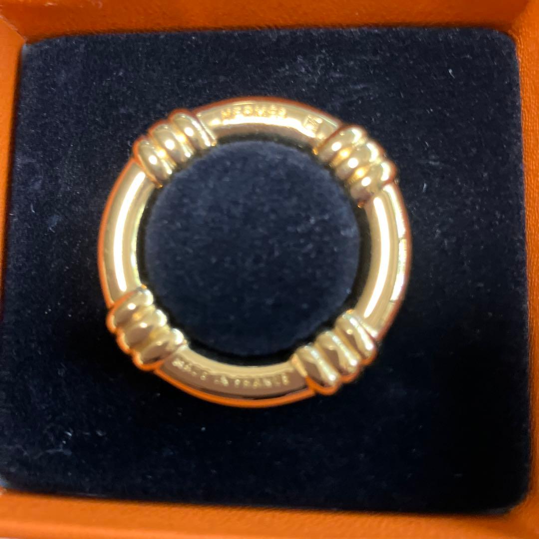 HERMES ゴールドスカーフリング