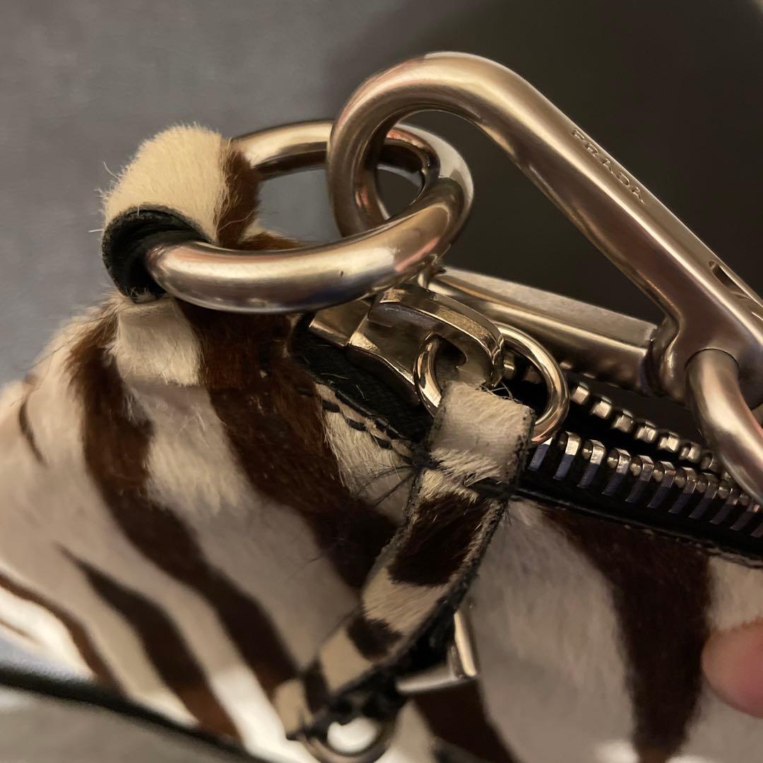 PRADA ハラコハンドバック　ゼブラ　希少　レア