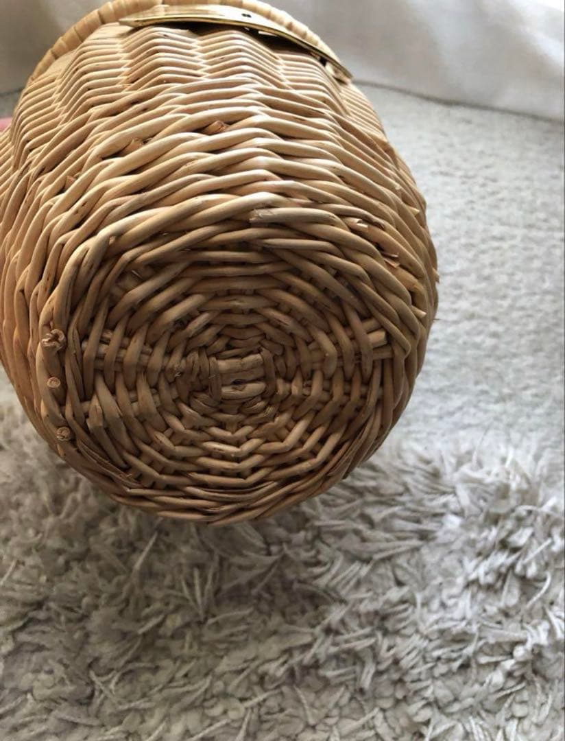 PATOU パトゥ　ウィッカーバケットバッグ　カゴバッグ　紗栄子さん使用