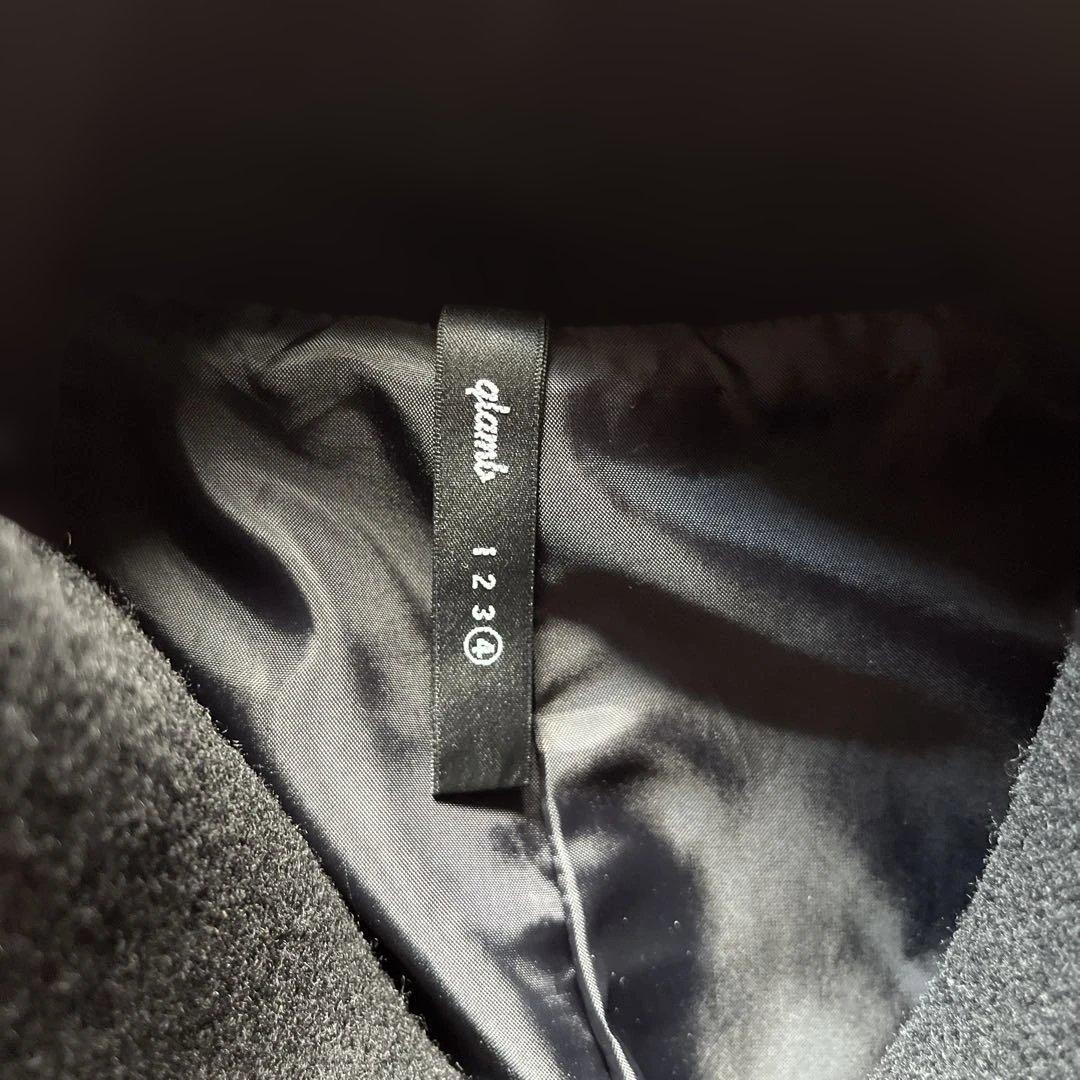 【glamb】ナポレオンPコート　黒　サイズ:4