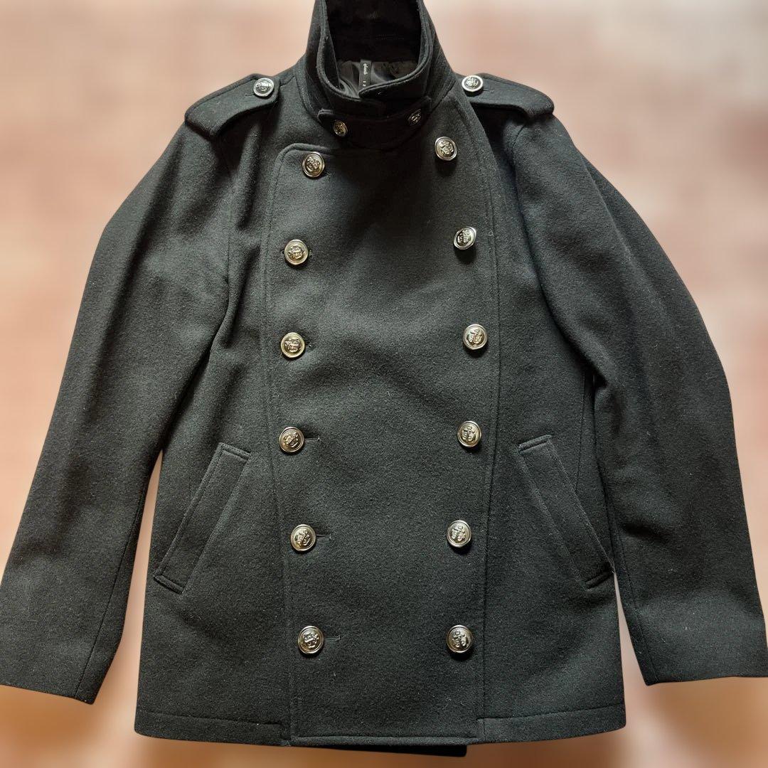 【glamb】ナポレオンPコート　黒　サイズ:4