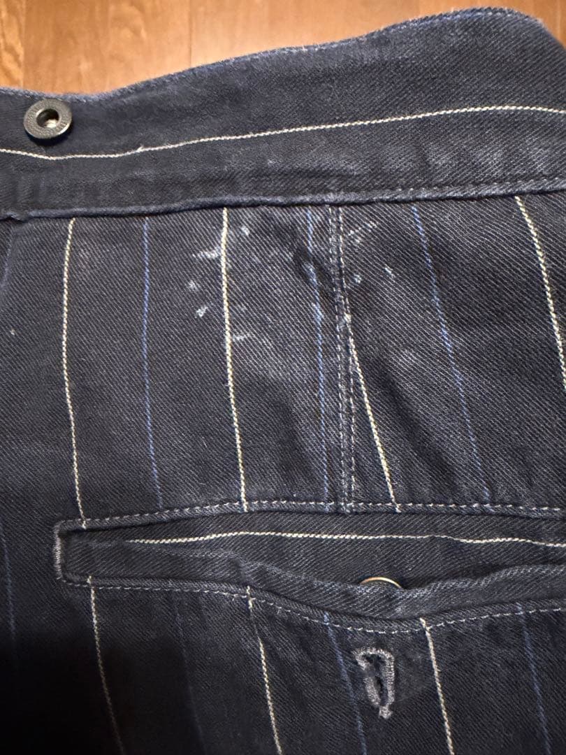 Ralph Lauren ストライプ ワークパンツ ネイビー　RRL 36/32