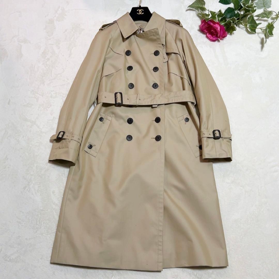 未使用✨　アクアスキュータム　トレンチコート　ダブル　ベージュ　ライナー　10