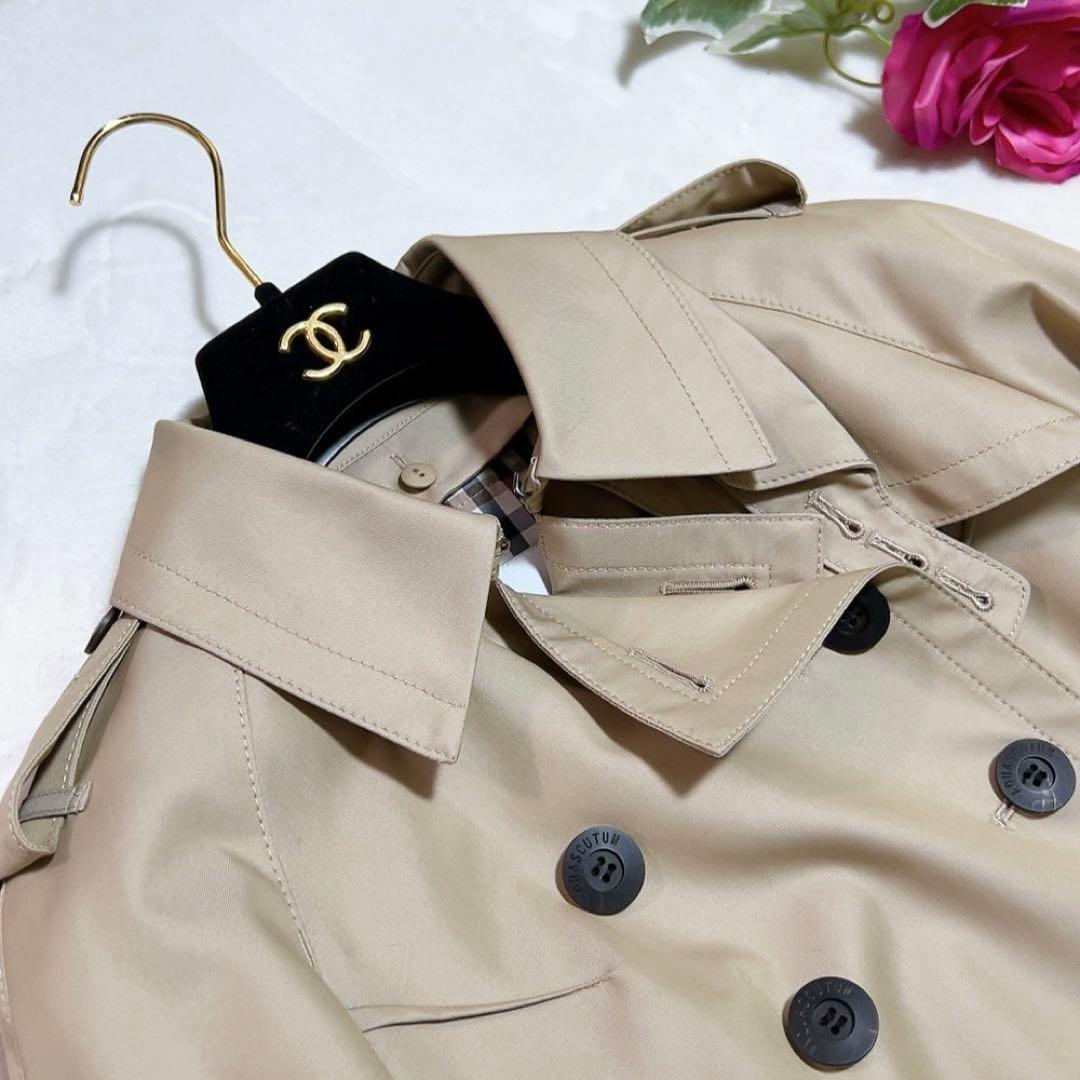 未使用✨　アクアスキュータム　トレンチコート　ダブル　ベージュ　ライナー　10