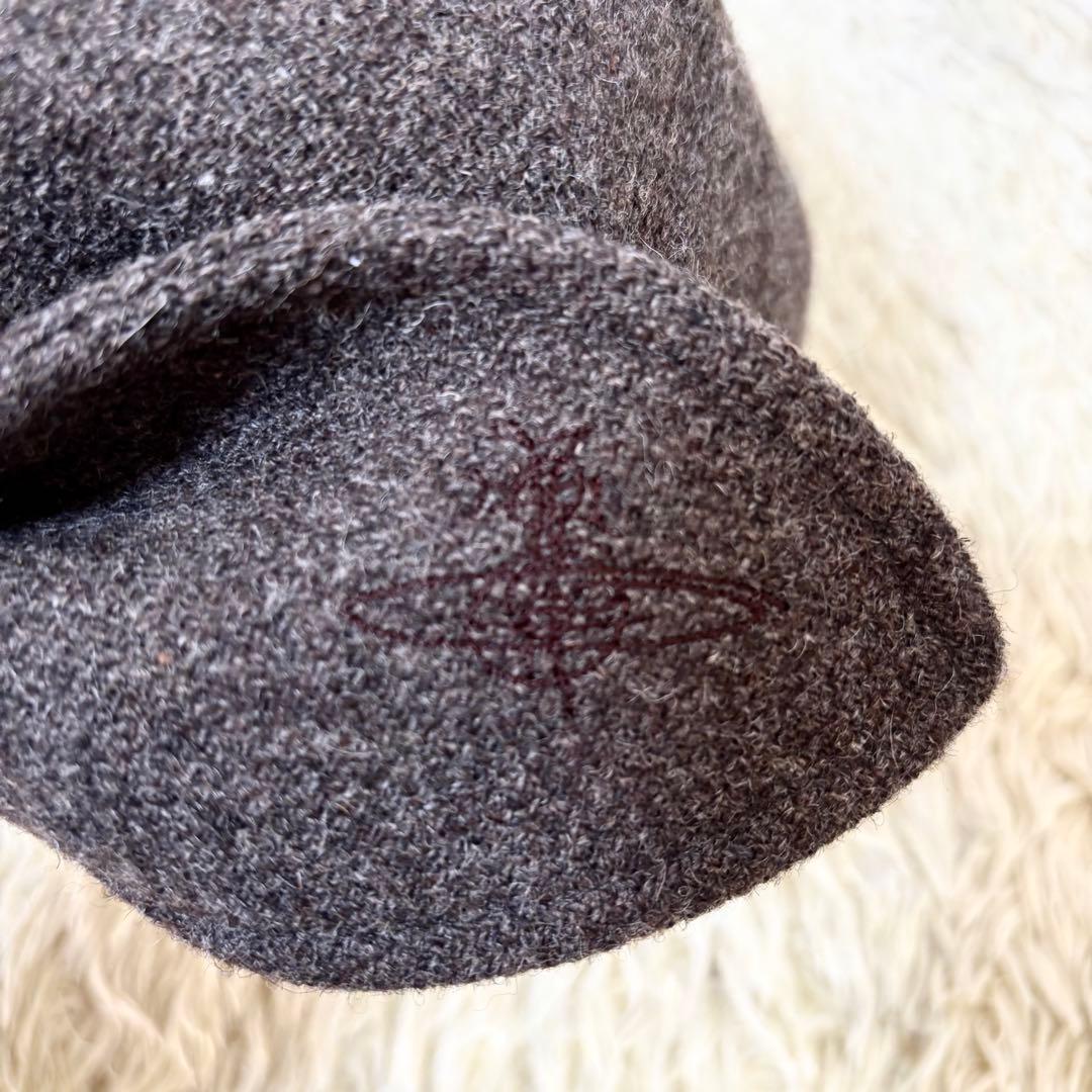 希少品✨ヴィヴィアンウエストウッド キャスケット キャップ オーブ ロゴ 刺繍