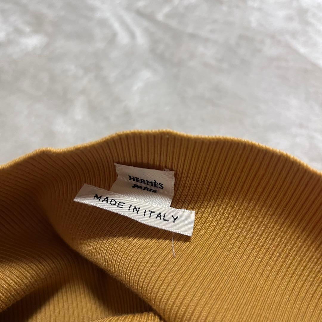 ピッキー　　リブニット　スカート　コットン、シルク