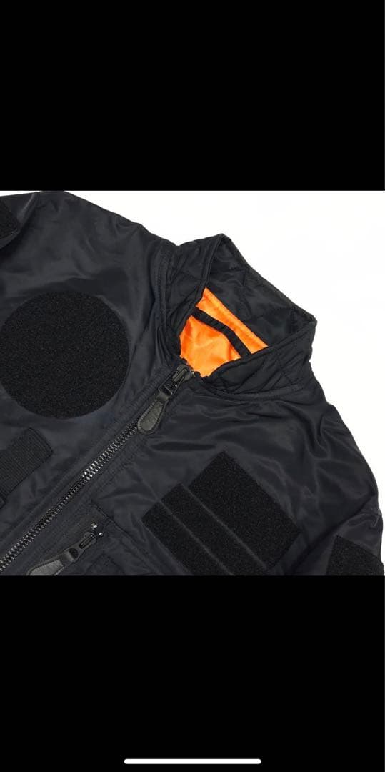 ワイパーインク カスタム MA-1 フライトジャケット ミリタリー ボンバー 黒