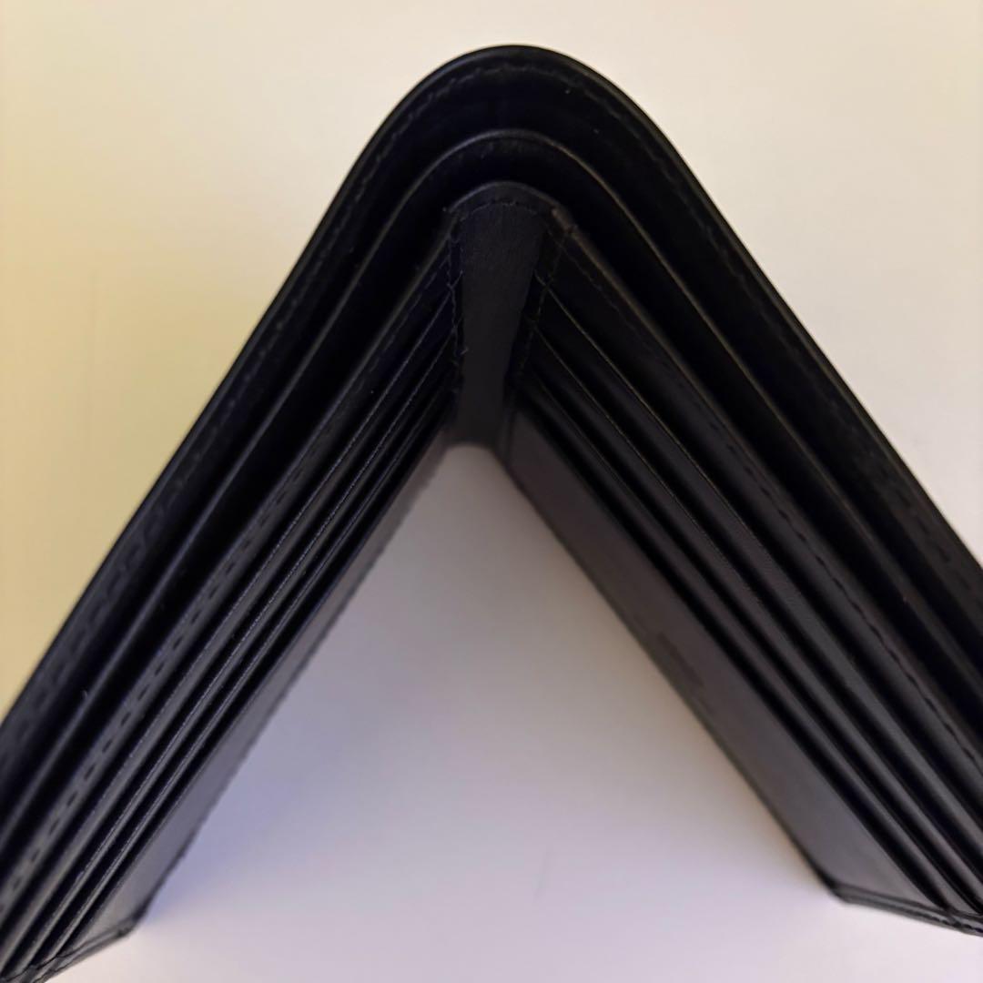 【廃盤品】Whitehouse Cox 二つ折り財布 黒 サドルレザー