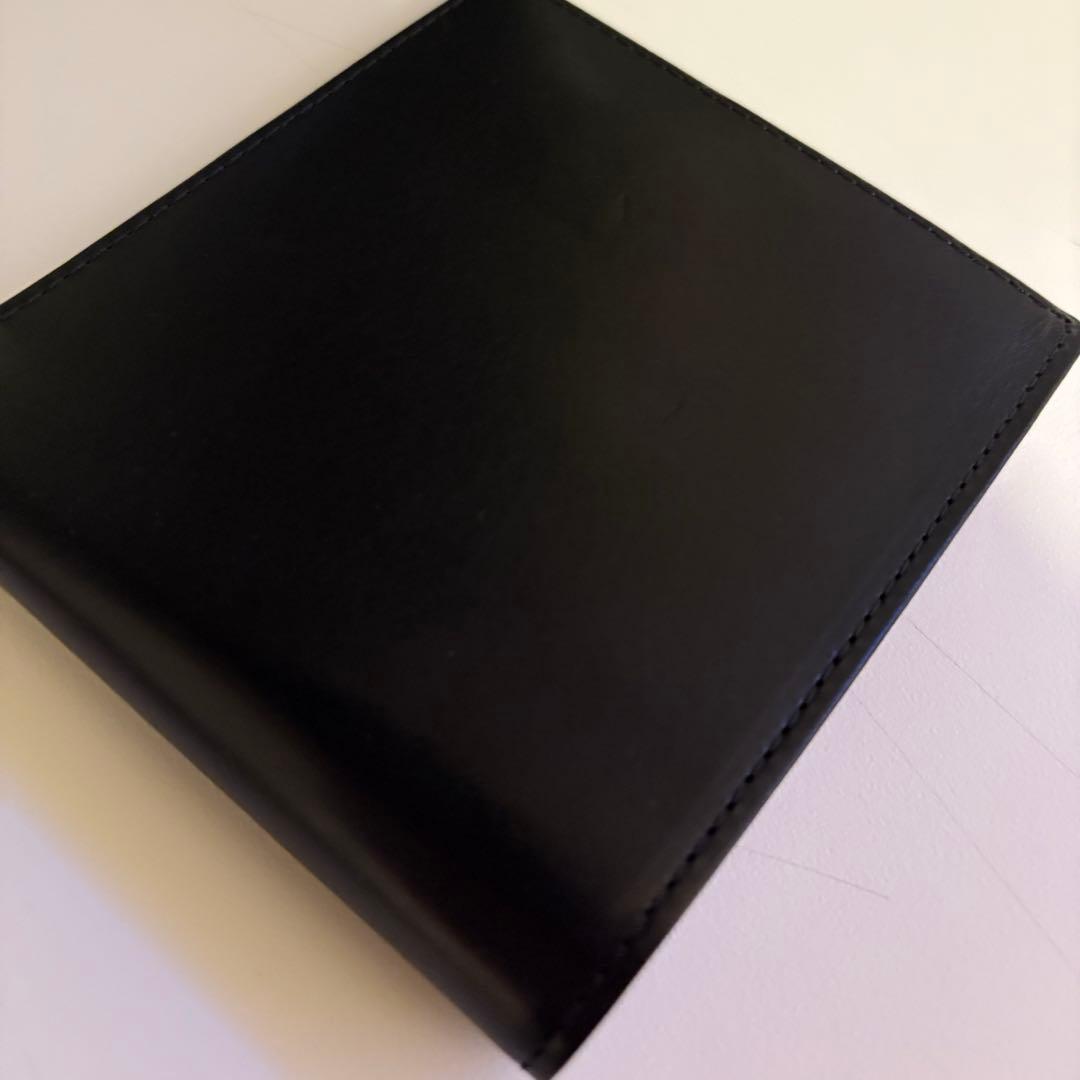 【廃盤品】Whitehouse Cox 二つ折り財布 黒 サドルレザー