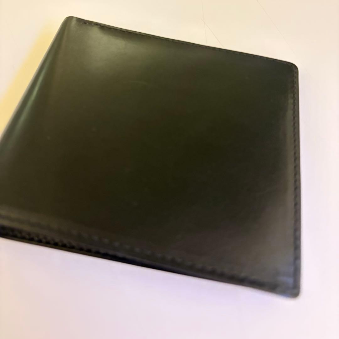 【廃盤品】Whitehouse Cox 二つ折り財布 黒 サドルレザー