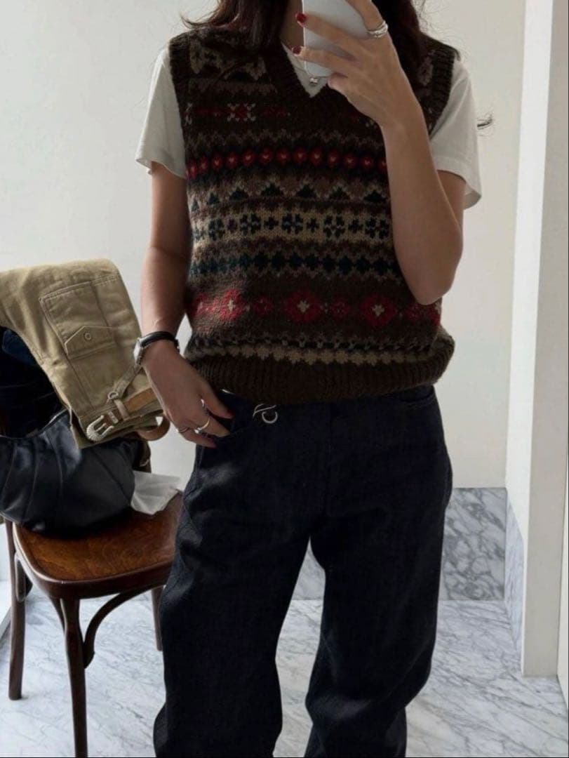 URBANIC30 アーバニック30 Lodge Knit Vest