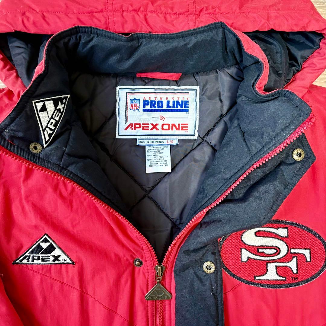 希少　NFL 49ers APEX ONE ナイロンジャケット L XL 90s