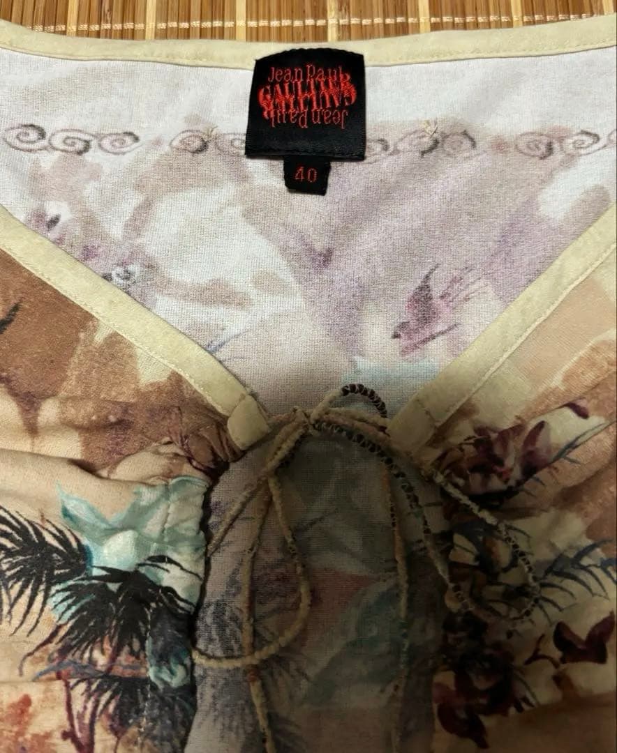 超*。様 美品Jean Paul GAULTIER 楽園柄カットソー 中国絵 絵
