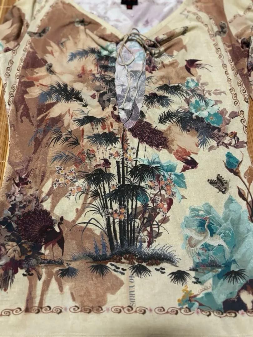 超*。様 美品Jean Paul GAULTIER 楽園柄カットソー 中国絵 絵