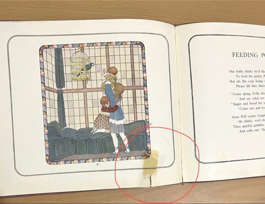 No.378 希少 洋書 古書 ル・メール 絵本 アンティーク 童謡