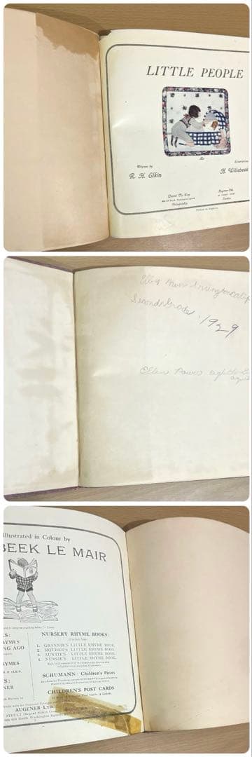 No.378 希少 洋書 古書 ル・メール 絵本 アンティーク 童謡