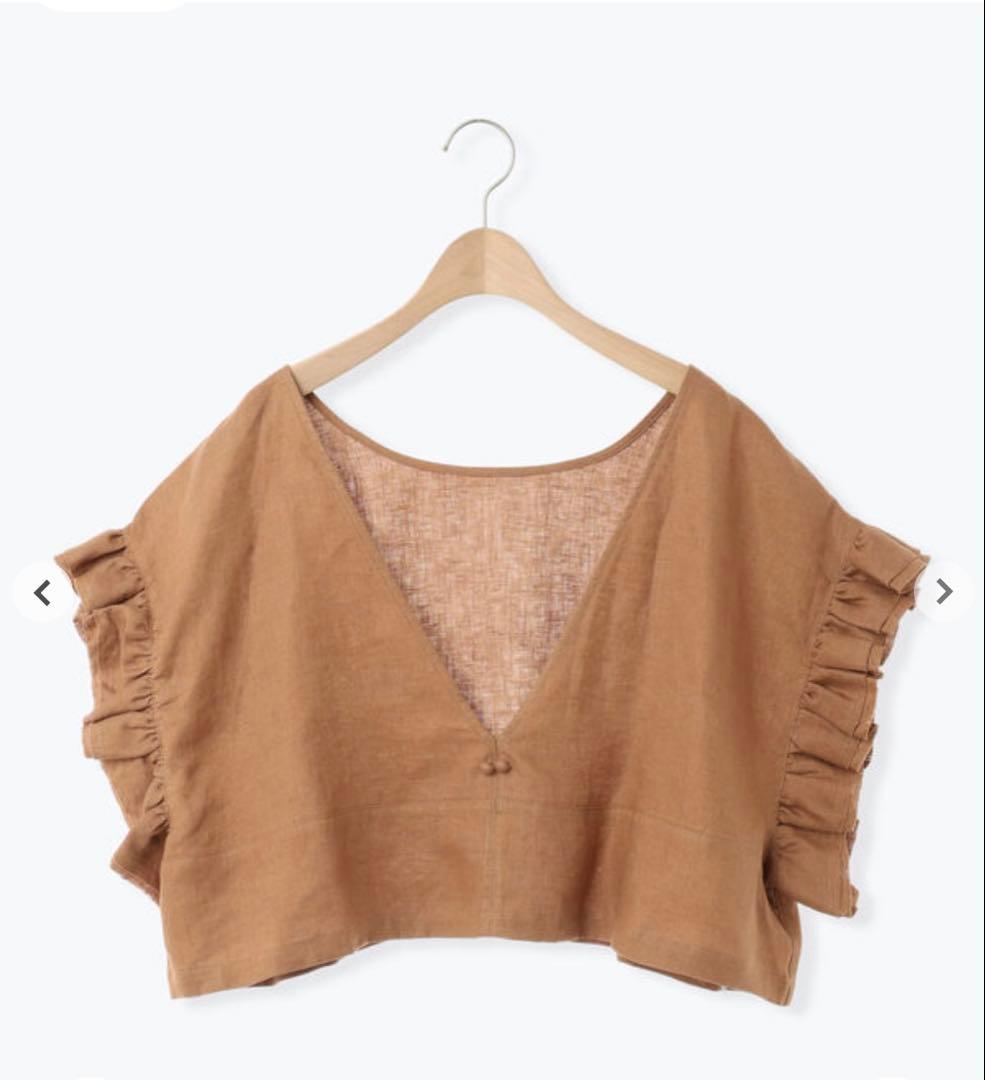 サマンサモスモス 立川限定リネンダブルフリル2WAYベスト