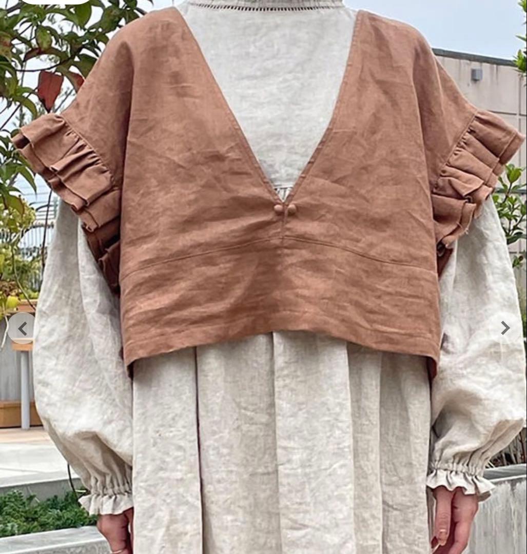 サマンサモスモス 立川限定リネンダブルフリル2WAYベスト