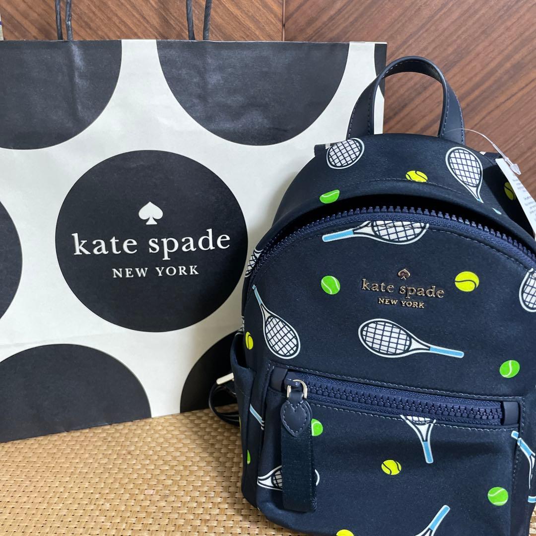 ケイトスペード　テニス柄リュック