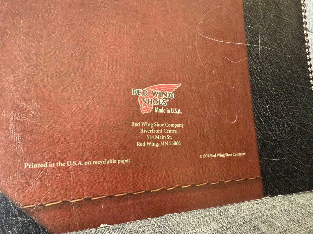 レッドウィング　1995年　カタログ　超希少