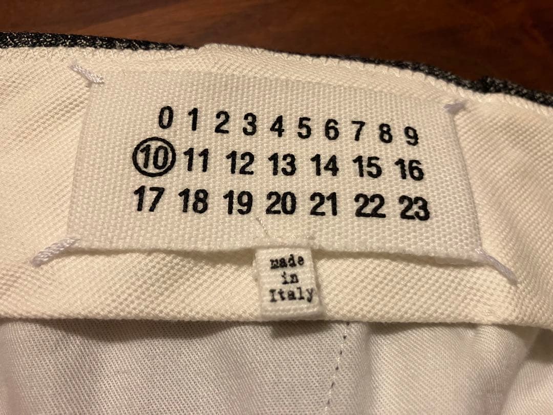 Maison Margiela ウールチェックパンツ