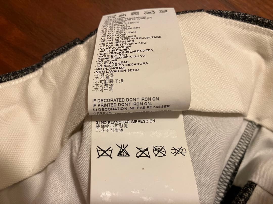 Maison Margiela ウールチェックパンツ