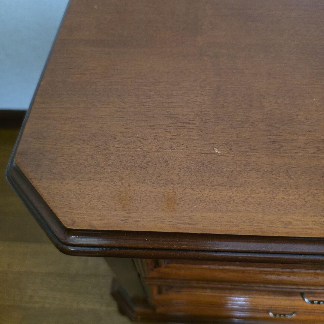 アッティカ　チェスト　三段　イタリア　象嵌　家具　猫足