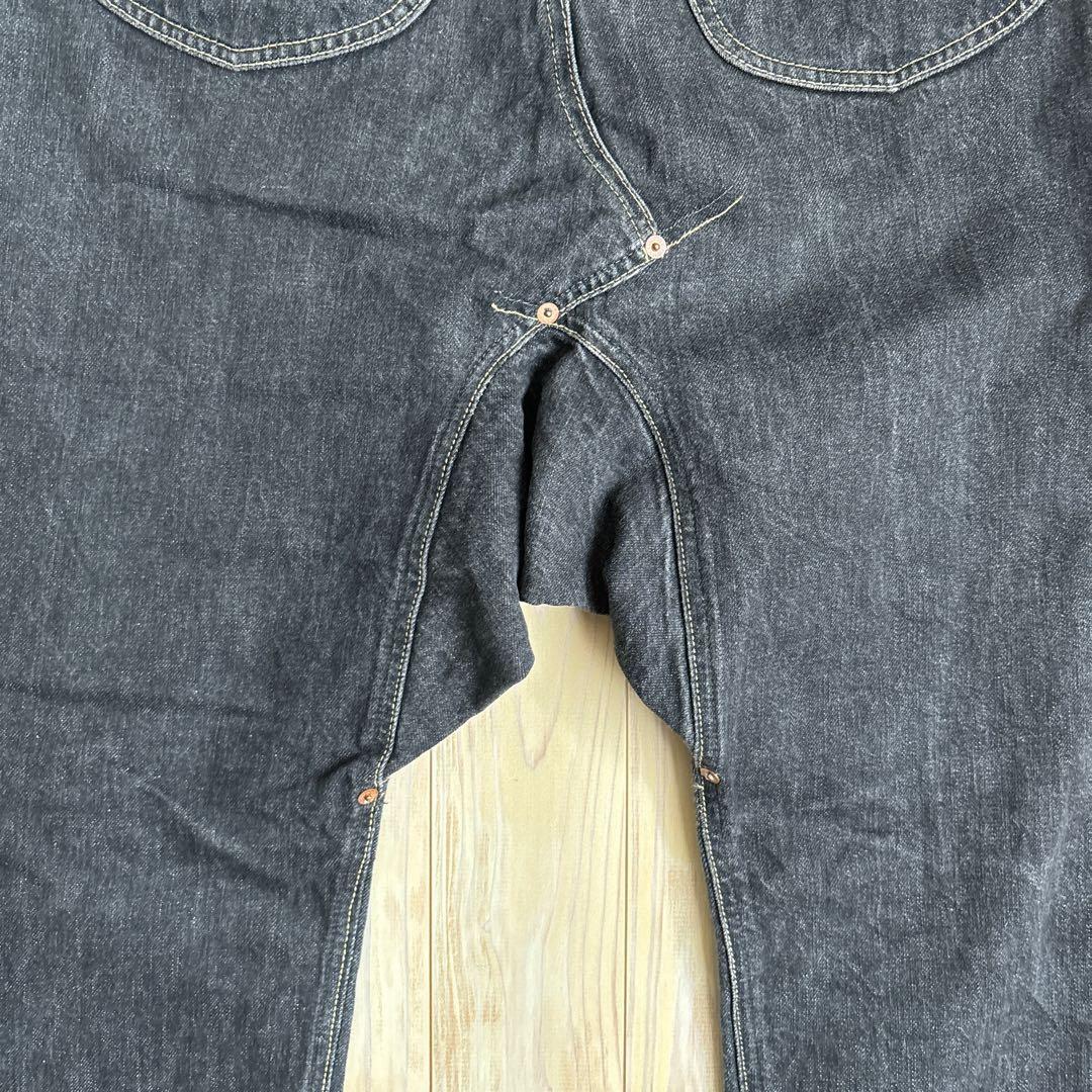 1341 GANRYU コムデギャルソン　ブラックデニム サルエルパンツ