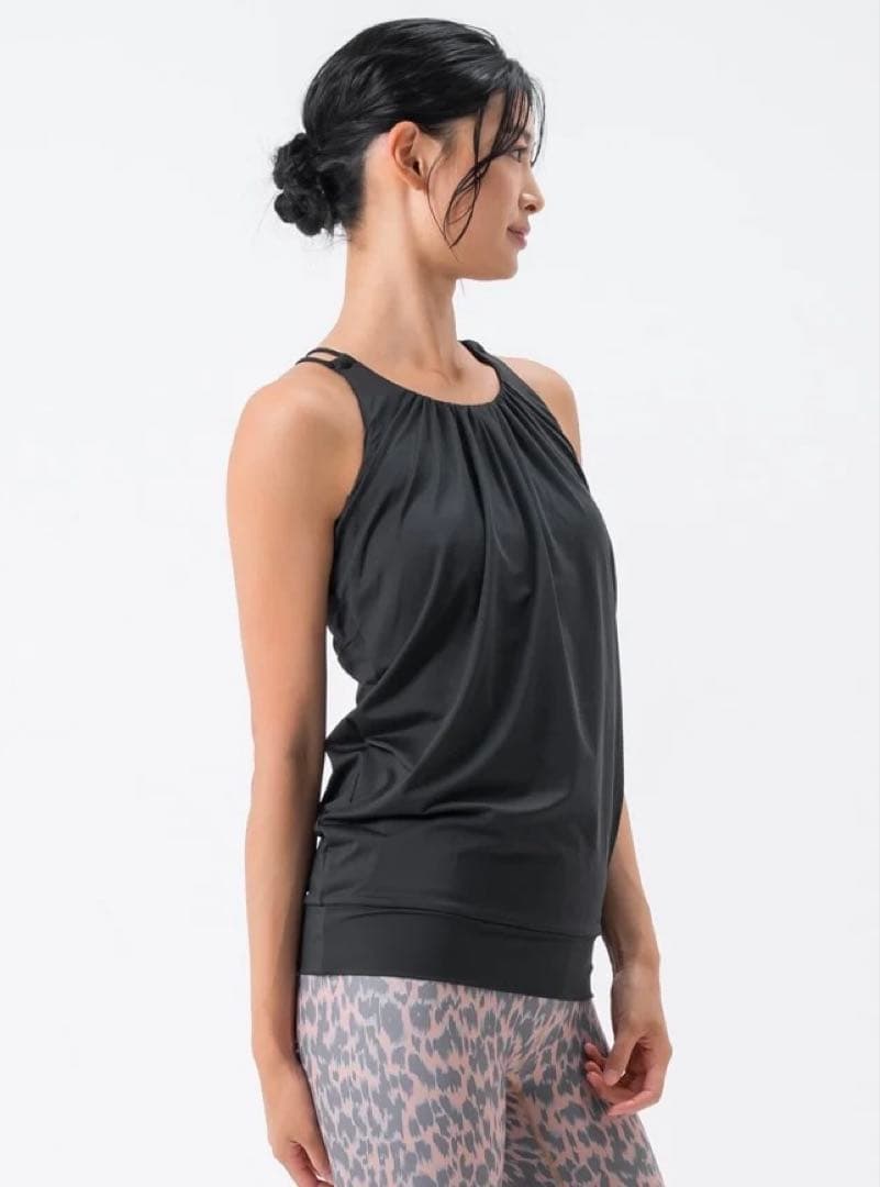 【SUKALA】フロントギャザークロスキャミソール LL