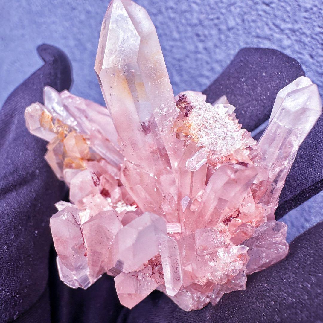 爆レア❗️浄化❗️超綺麗♡超強いパワー ピンク ヒマラヤ クラスター天然石A1458