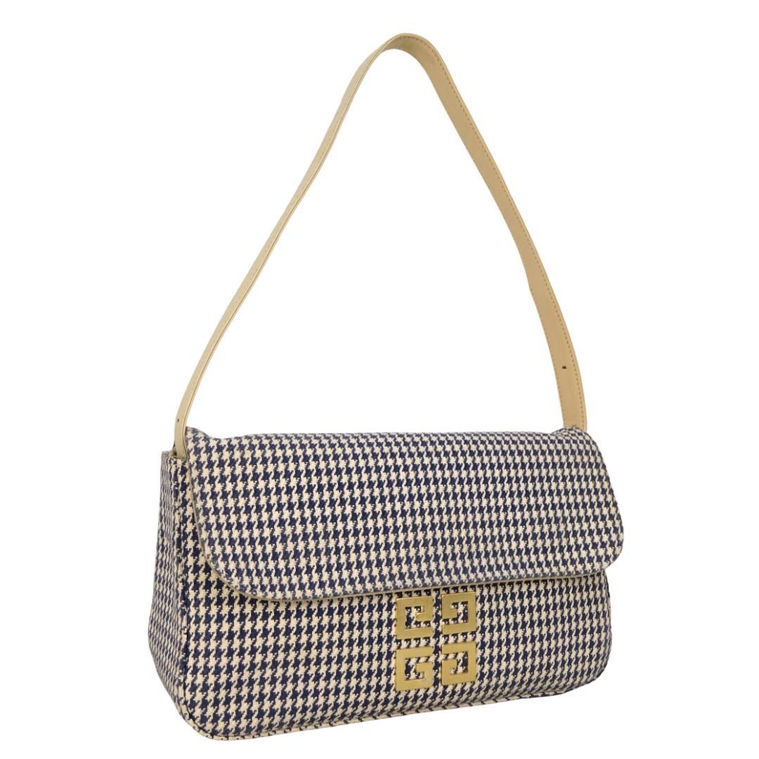 本物 良品 ■ジバンシー■千鳥格子 キャンバス ショルダーバッグ ハンドバッグ