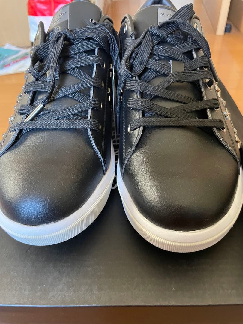 St ANDREWS ブラック スニーカー 25.5cm