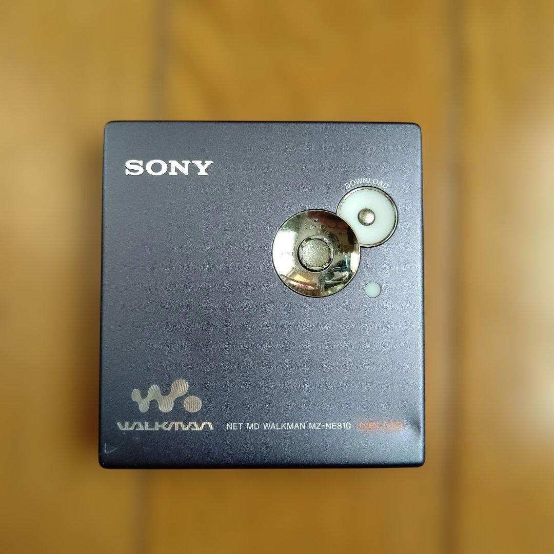 ポータブルプレーヤー SONY NETMD WALKMAN MZ-NE810