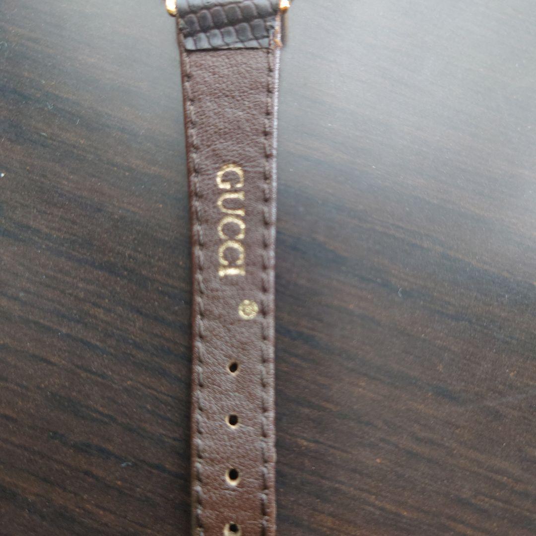 GUCCI アナログ腕時計 ゴールド ブラウン