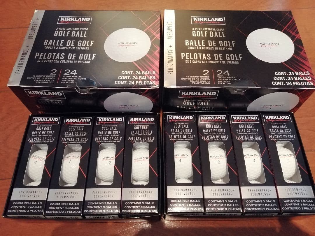 値引なし!コストコ 新品ゴルフボール〔白〕計6ダース（72個）（番号1234）