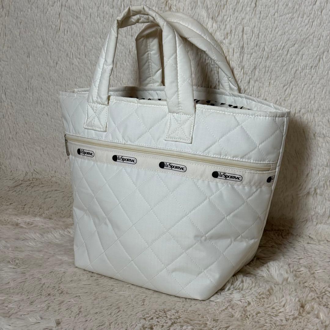 LeSportsac 50周年記念 神崎惠コラボ トートバッグ メレンゲホワイト